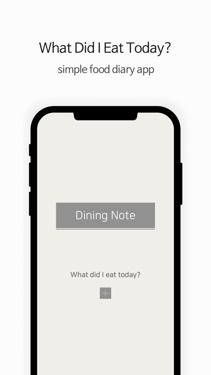 Dining Note: Simple Diet Diary